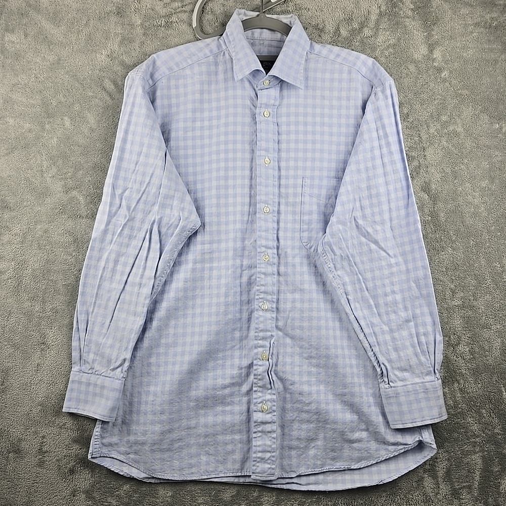 Gitman Bros Shirt Men 15.5 Button Up Gold Master Shirtmakers Vintage USA Adult